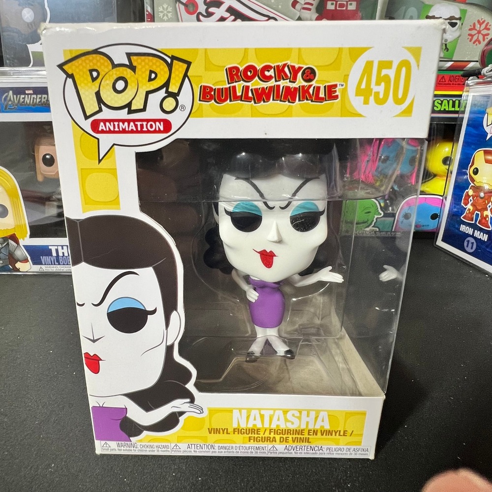 Funko Pop Animation Rocky and Bullwinkle Natasha 450 Vinyl Figure Collectible